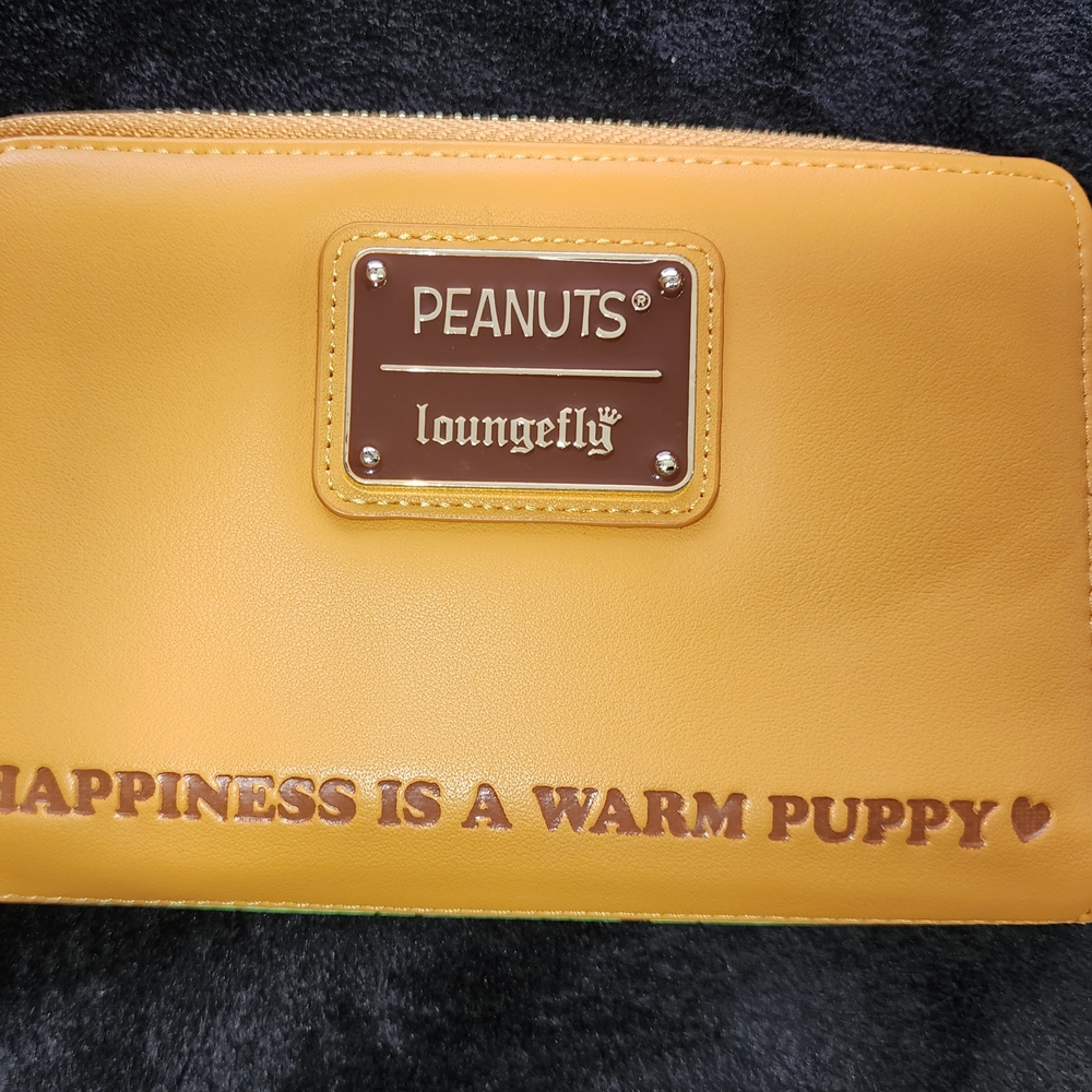 Loungefly Yellow Wallet with Peanuts Design - Picture 2 of 3